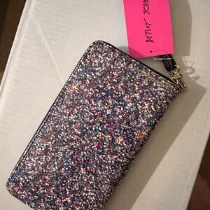 Colorful Confetti Betsey Johnson Women's Wallet Wristlet